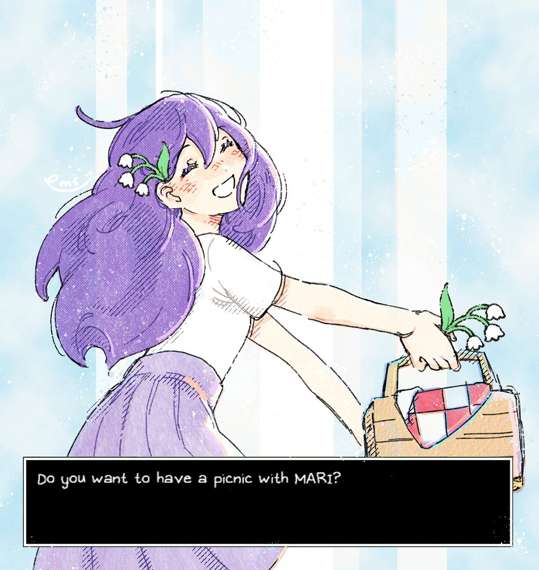 Download Picnic Basket Mari (Omori) OMORI Video Game Art
