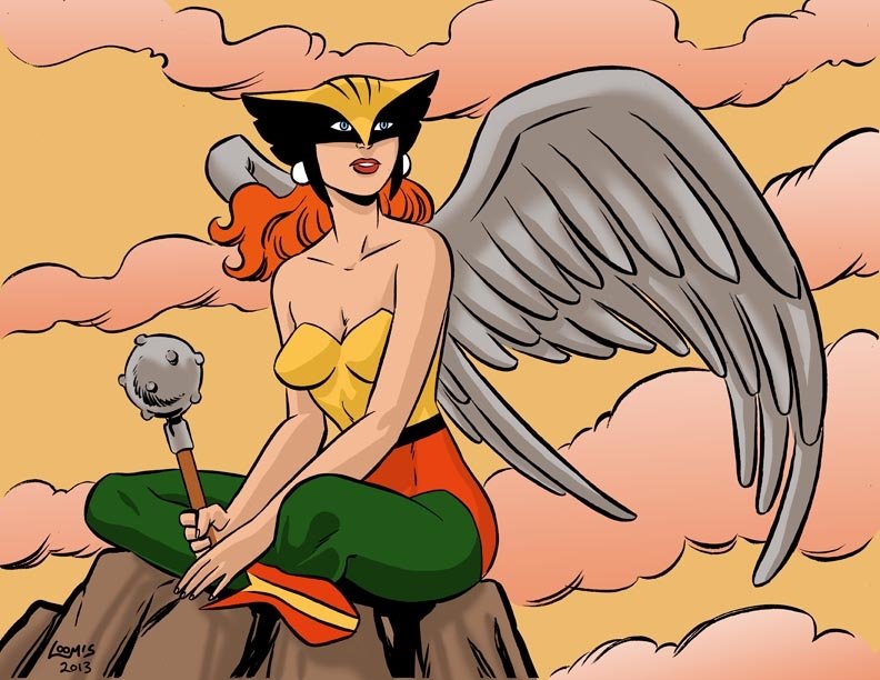 Download Mace Wings Shayera Hol Hawkgirl (DC Comics) TV Show Justice League Art