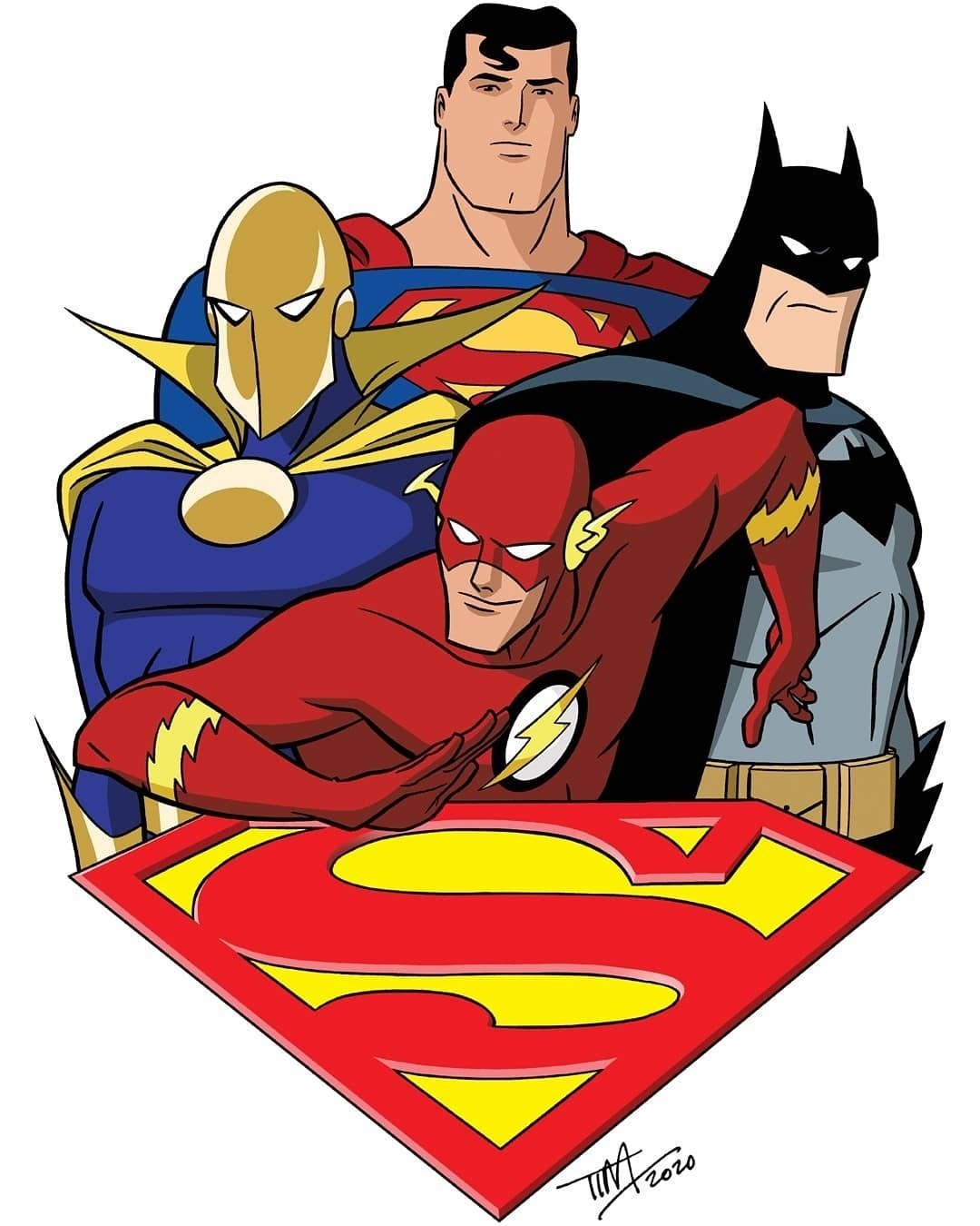 Download Superman Logo Wally West Doctor Fate (DC Comics) Flash Batman Superman TV Show Superman: The Animated Series Art