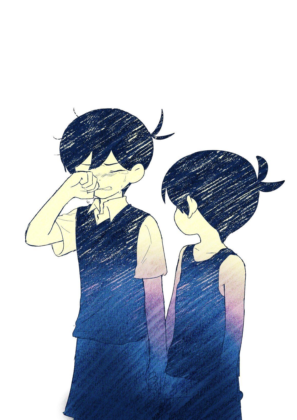 Download Black Hair OMORI Crying Omori (Character) Sunny (Omori) Video Game Art