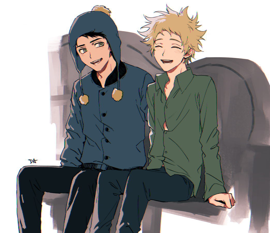 Download Couple Blonde Hat Craig Tucker Tweek Tweak TV Show South Park Art