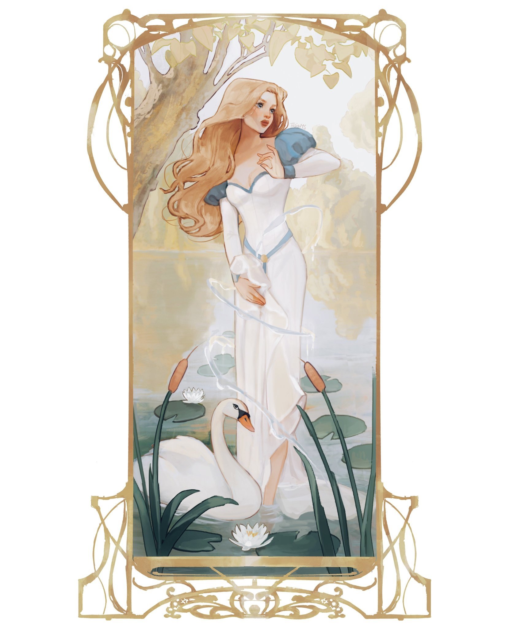 Download Blonde Dress Swan Princess Odette Movie The Swan Princess Art