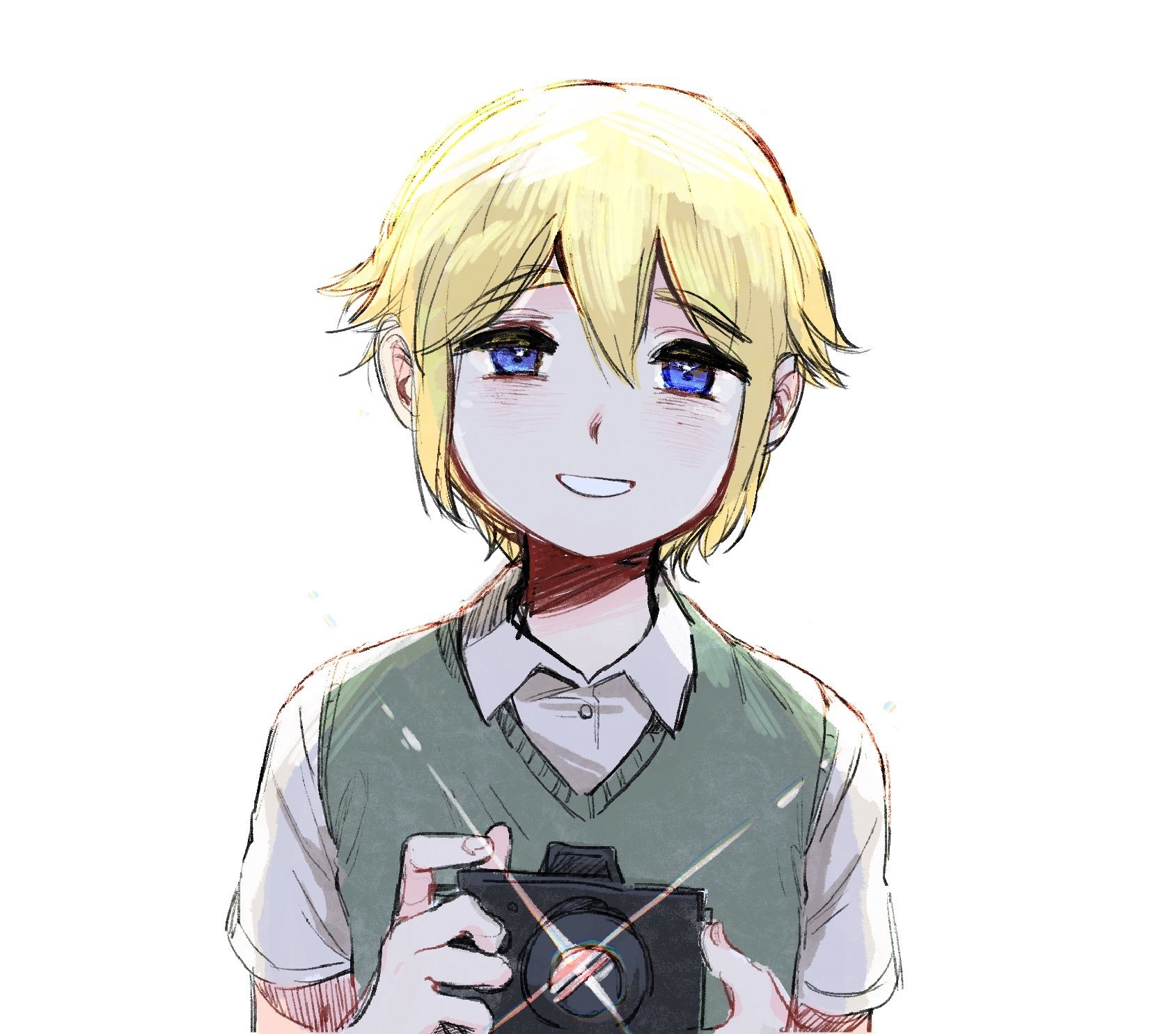 Download Smile Camera OMORI Blonde Basil (Omori) Video Game Art