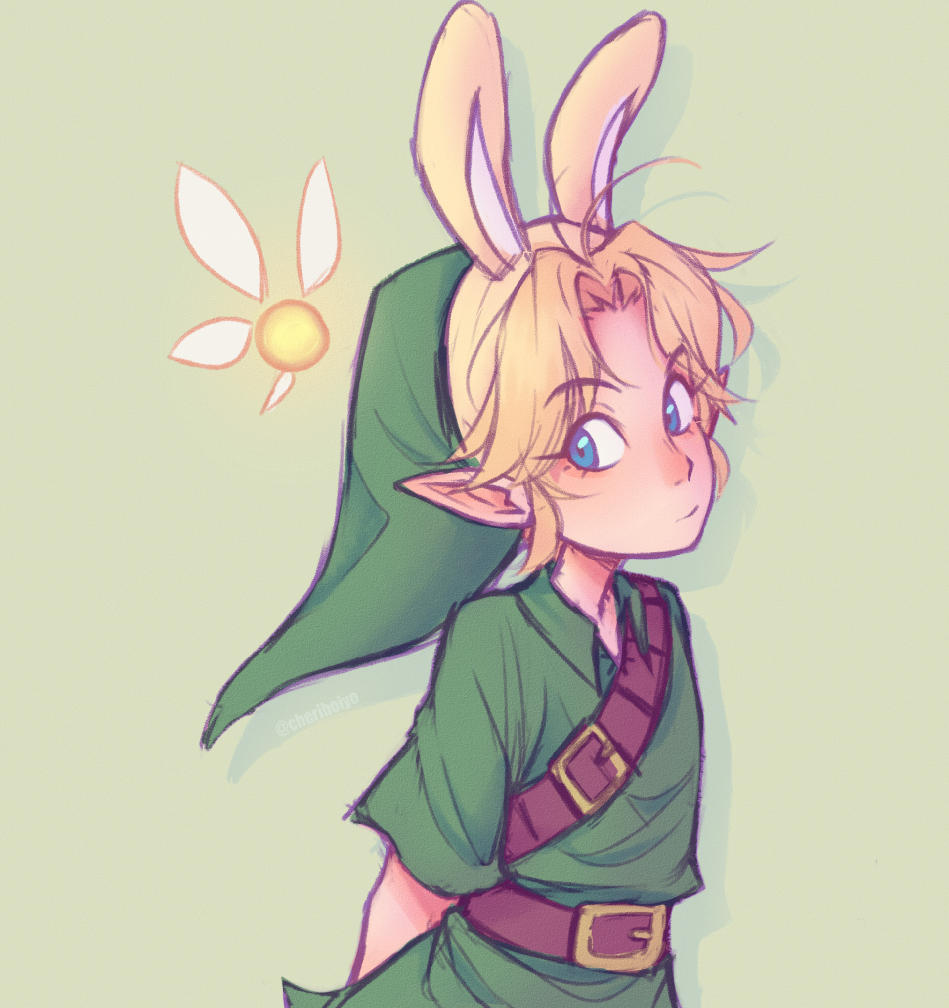 Download Fairy Navi (The Legend Of Zelda) Blue Eyes Pointed Ears Blonde Animal Ears Link Video Game The Legend Of Zelda Art