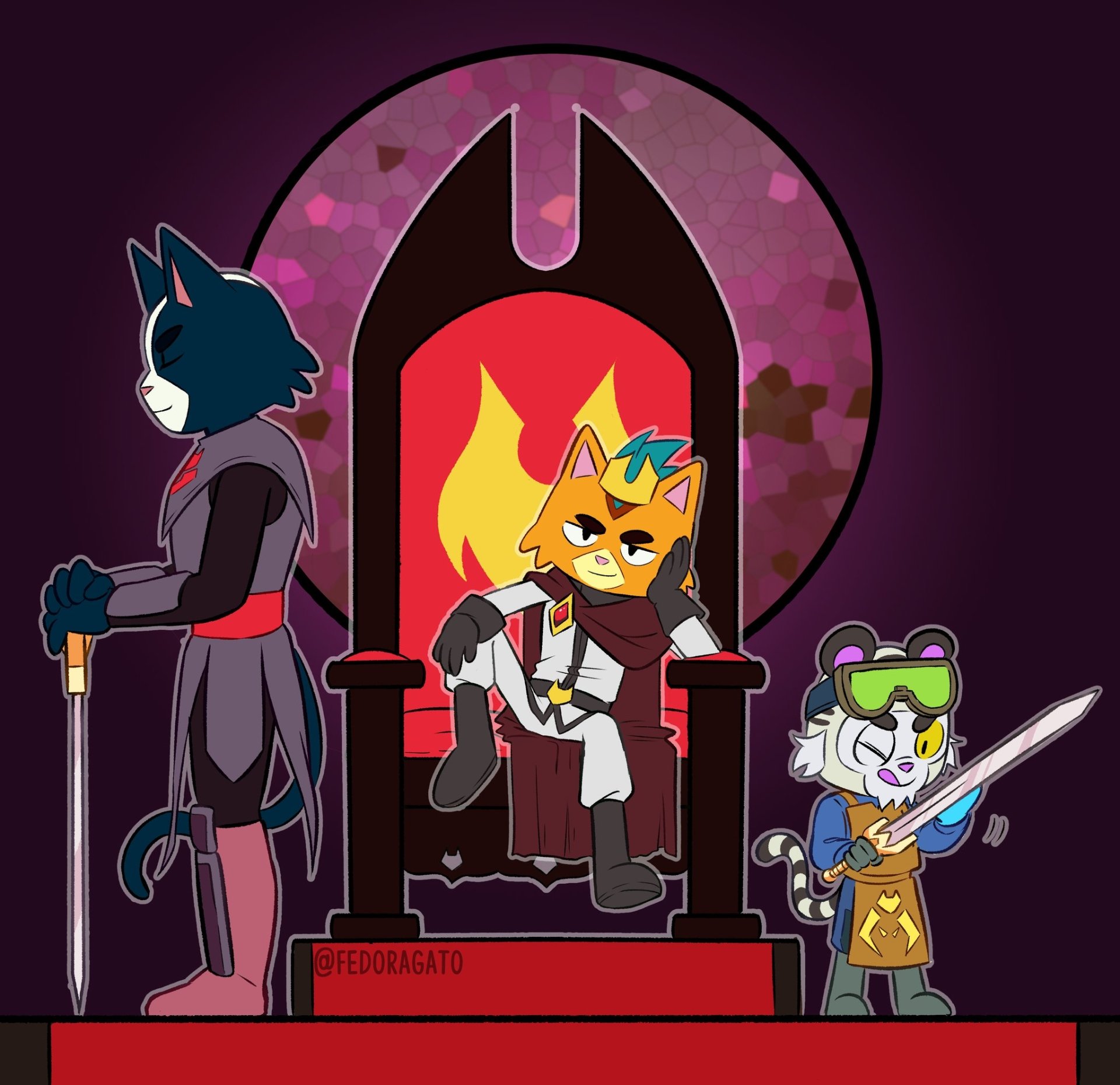 Download Crown Sword Throne Biskit (Final Space) Little Cato (Final Space) Avocato (Final Space) TV Show Final Space Art