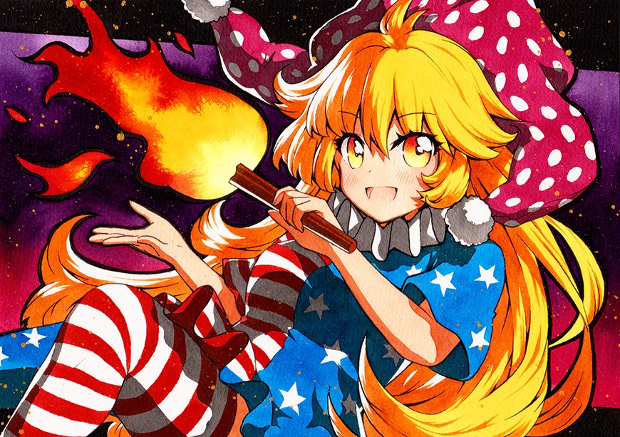 Download Yellow Eyes Clownpiece (Touhou) Anime Touhou Art