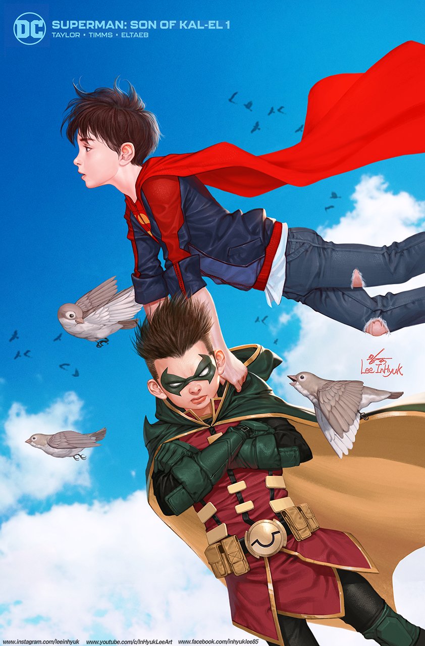Download DC Comics Superboy Robin (DC Comics) Damian Wayne Jon Kent Comic Superman: Son Of Kal-El Art