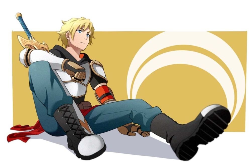 Download Boots Blonde Jaune Arc Anime RWBY Art
