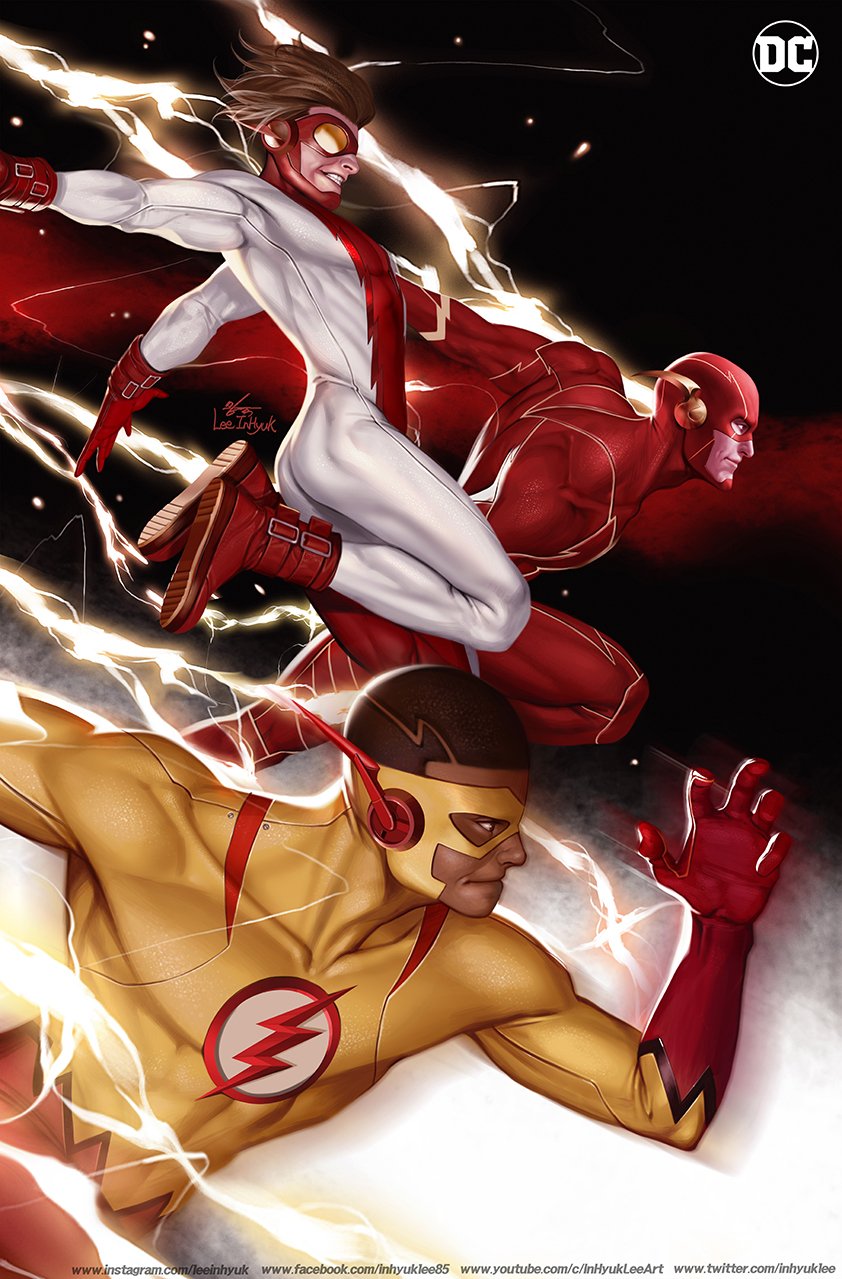 Download DC Comics Wallace West Barry Allen Bart Allen Impulse (DC Comics) Kid Flash Comic Flash Art