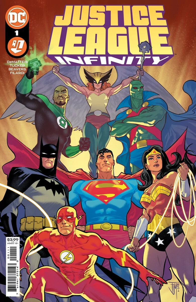 logo Justice League Green Lantern Wonder Woman John Stewart (Green Lantern) Hawkgirl (DC Comics) Batman Flash Wally West Superman Martian Manhunter Comic Justice League Infinity Image