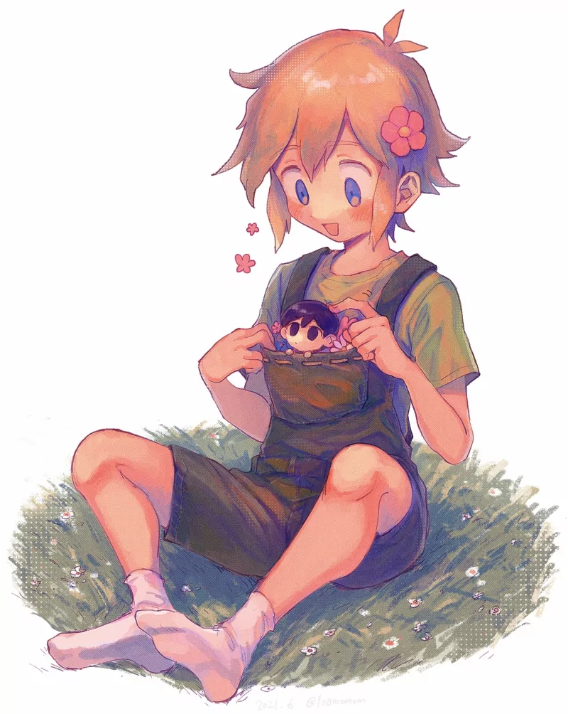 blonde socks cute Sunny (Omori) Basil (Omori) video game OMORI Image
