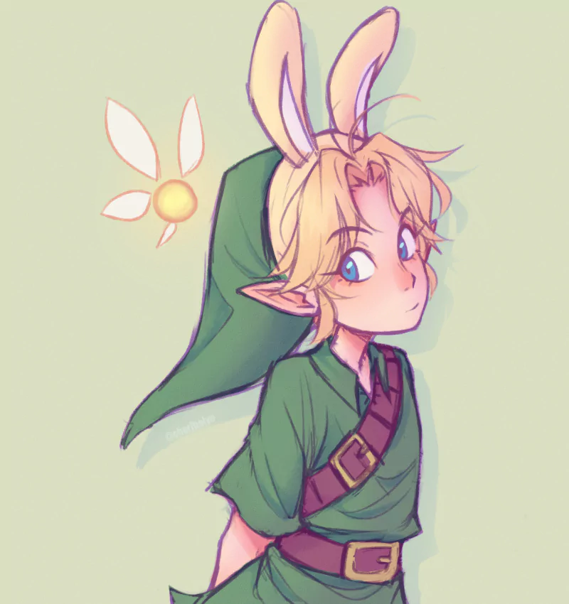 fairy Navi (The Legend Of Zelda) blue eyes pointed ears blonde animal ears Link video game The Legend of Zelda Image