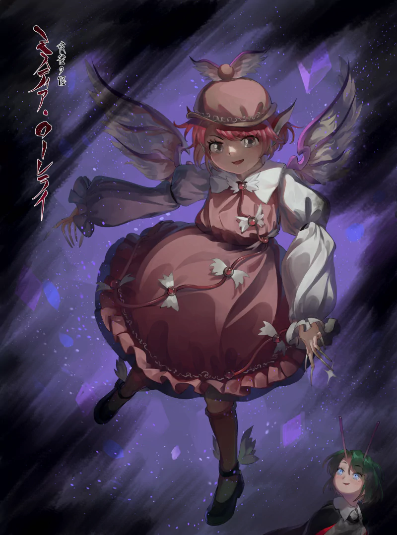 Wriggle Nightbug Mystia Lorelei Anime Touhou Image