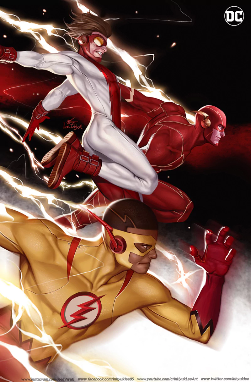 DC Comics Wallace West Barry Allen Bart Allen Impulse (DC Comics) Kid Flash Comic Flash Image