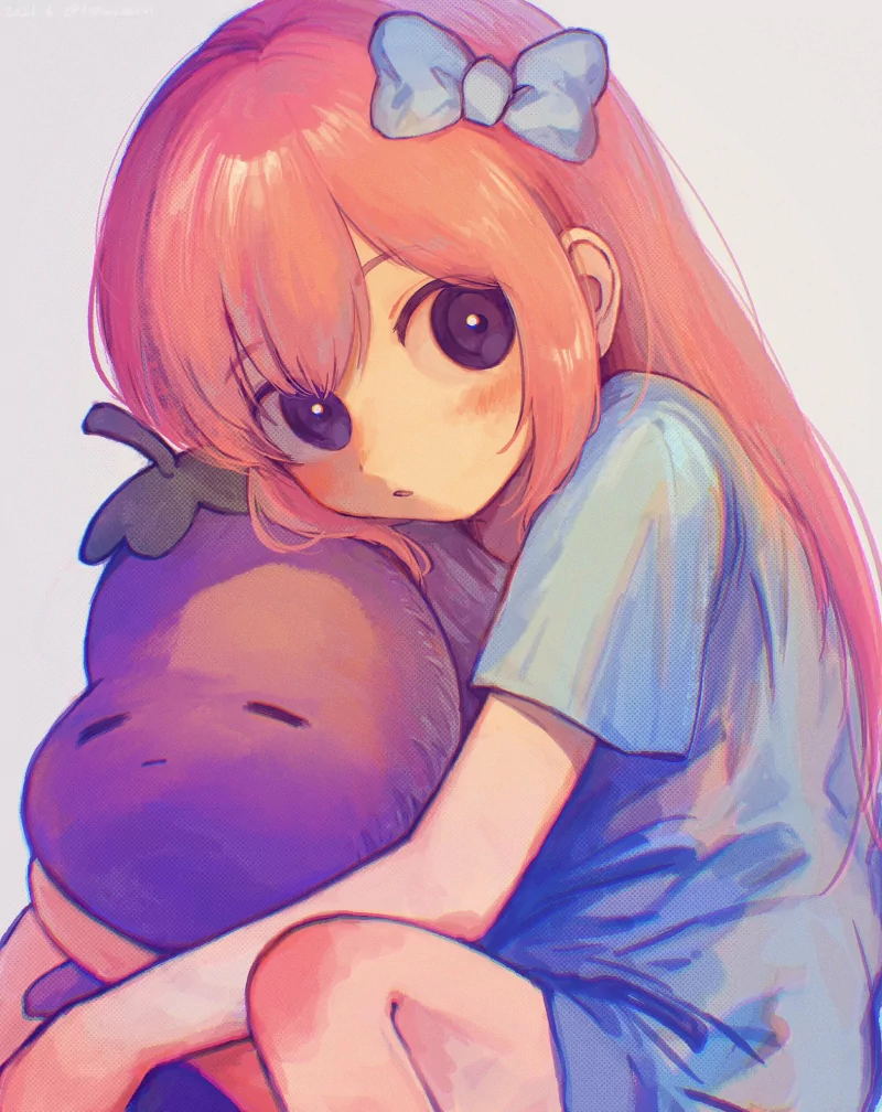 pink hair Aubrey (Omori) video game OMORI Image