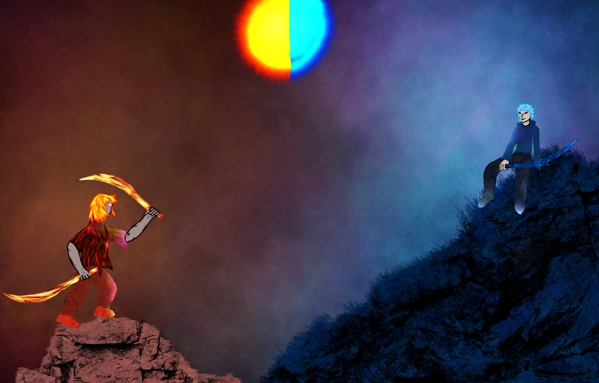 Fire and water by Angel969