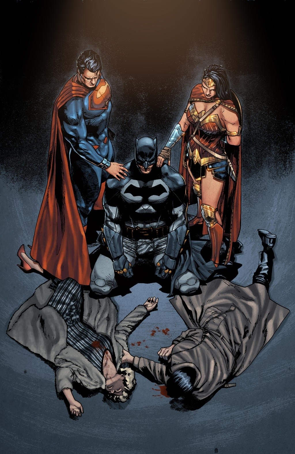 Download DC Comics Martha Wayne Thomas Wayne Superman Wonder Woman Batman Comic Trinity Art