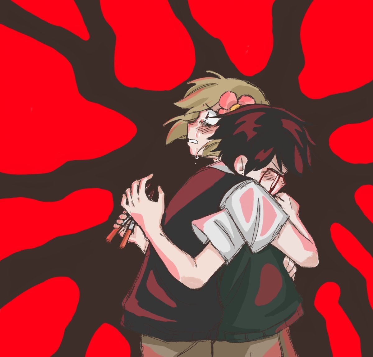 Download Something (Omori) Hug Sunny (Omori) Basil (Omori) Video Game OMORI Art