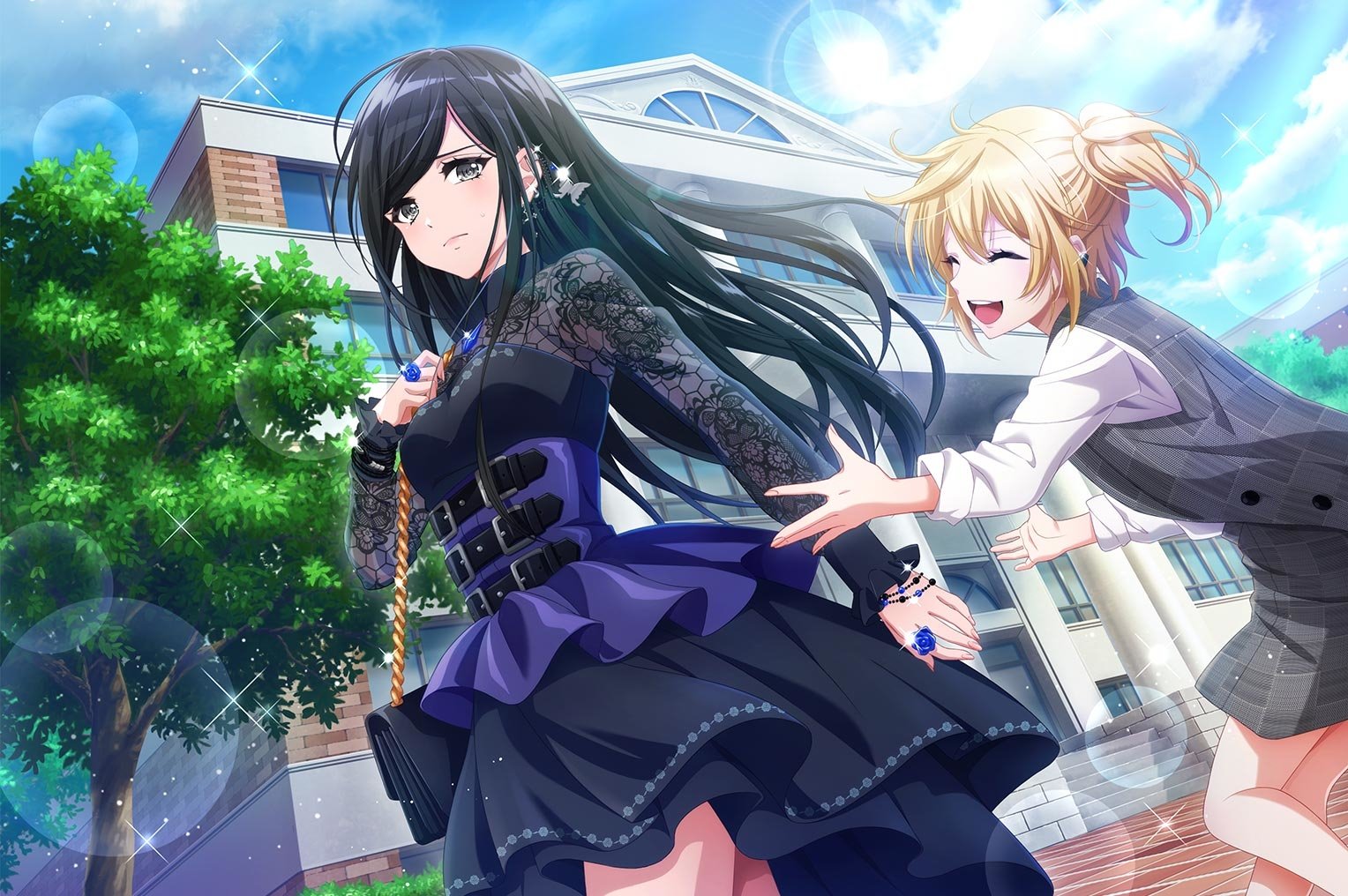 Download Nagisa Tsukimiyama Tsubaki Aoyagi Video Game D4DJ Art