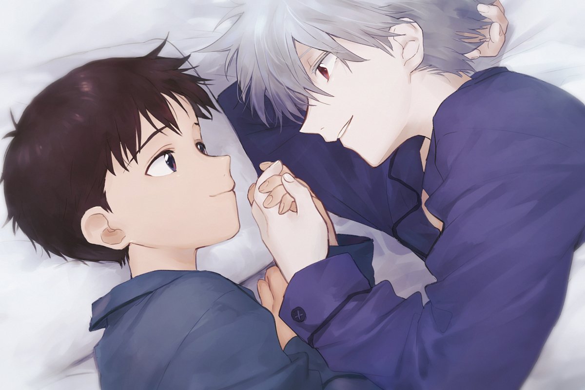 Download Kaworu Nagisa Shinji Ikari Anime Neon Genesis Evangelion Art