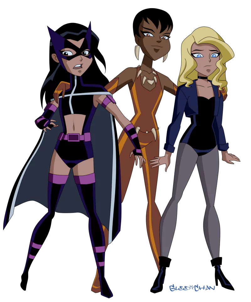 Dinah Lance Black Canary Huntress (DC Comics) Vixen (DC Comics) TV Show Justice League Unlimited Image