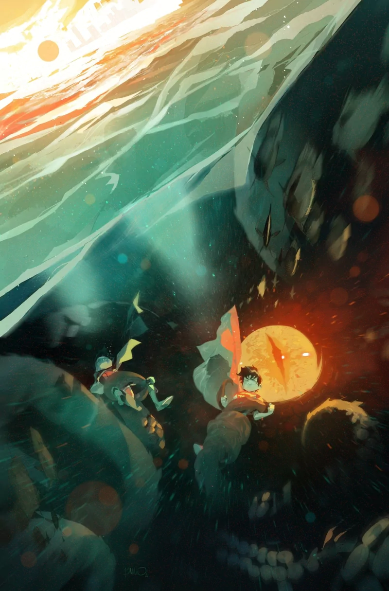 DC Comics Jon Kent Damian Wayne Robin (DC Comics) Superboy Comic Challenge of the Super-Sons Image