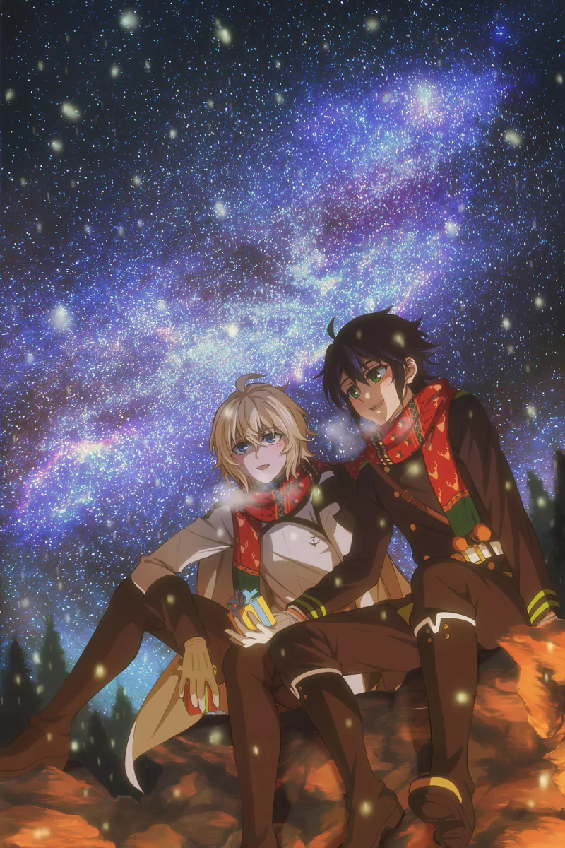 starry sky Mikaela Hyakuya Yūichirō Hyakuya Anime Seraph of the End Image