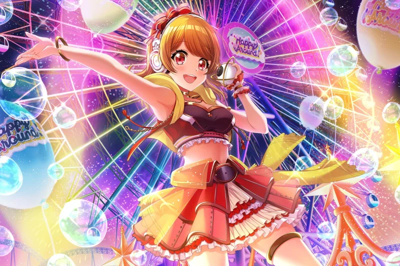  Rinku Aimoto in front of a ferris wheel