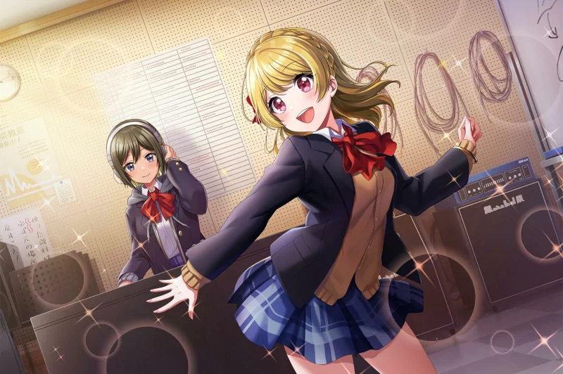  Rinku Aimoto and Maho Akashi rehearsing