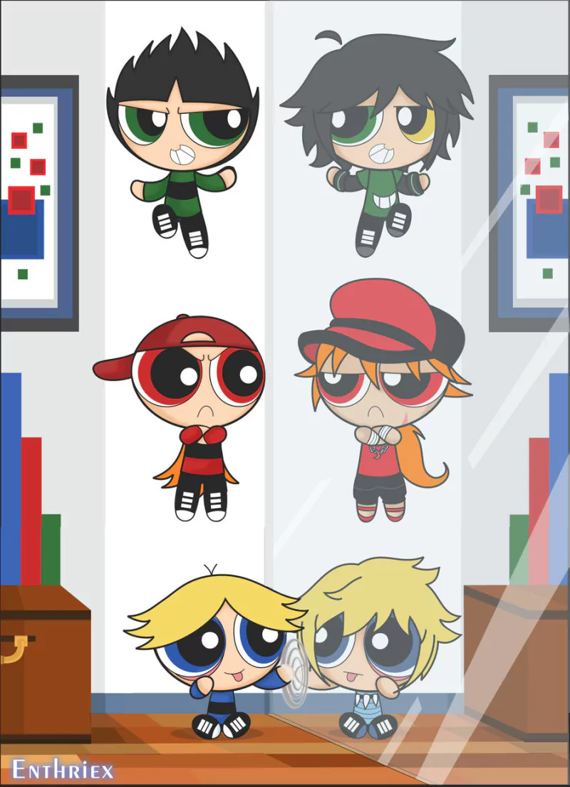 Rage (The Powerpuff Girls) Rave (The Powerpuff Girls) Raze (The Powerpuff Girls) Boomer (Powerpuff Girls) Butch (Powerpuff Girls) Brick ( Powerpuff Girls) TV Show The Powerpuff Girls (1998) Image