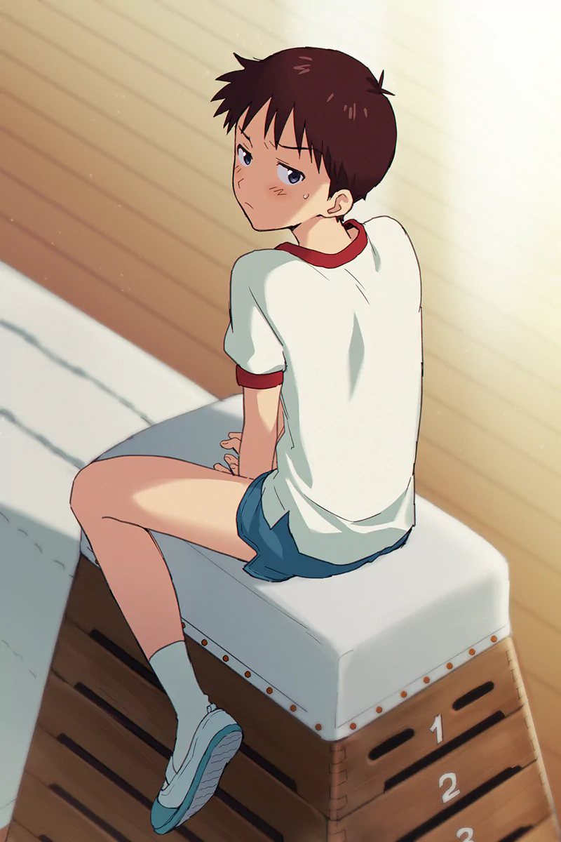Shinji Ikari Anime Neon Genesis Evangelion Image