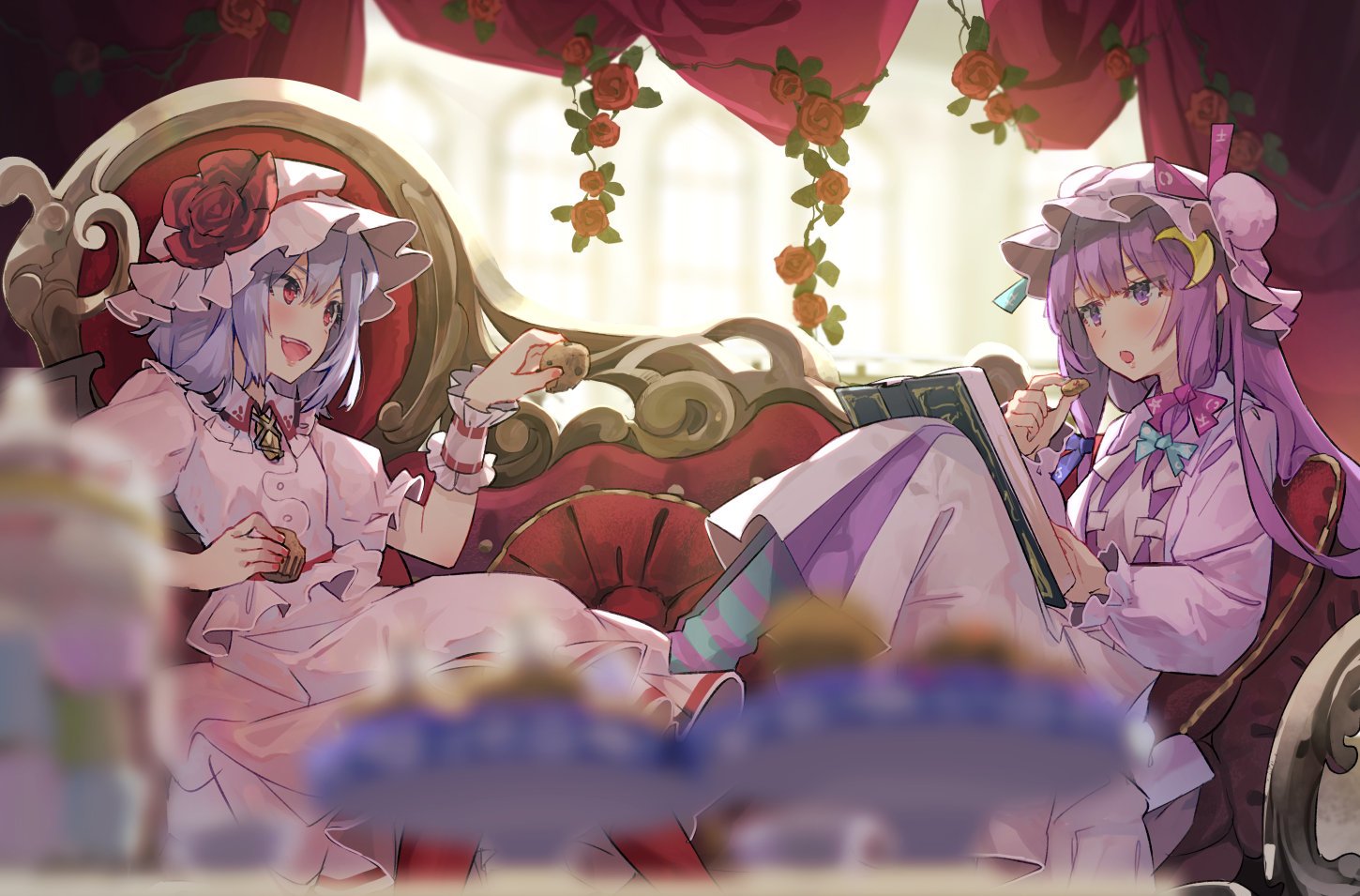 Download Patchouli Knowledge Remilia Scarlet Anime Touhou Art