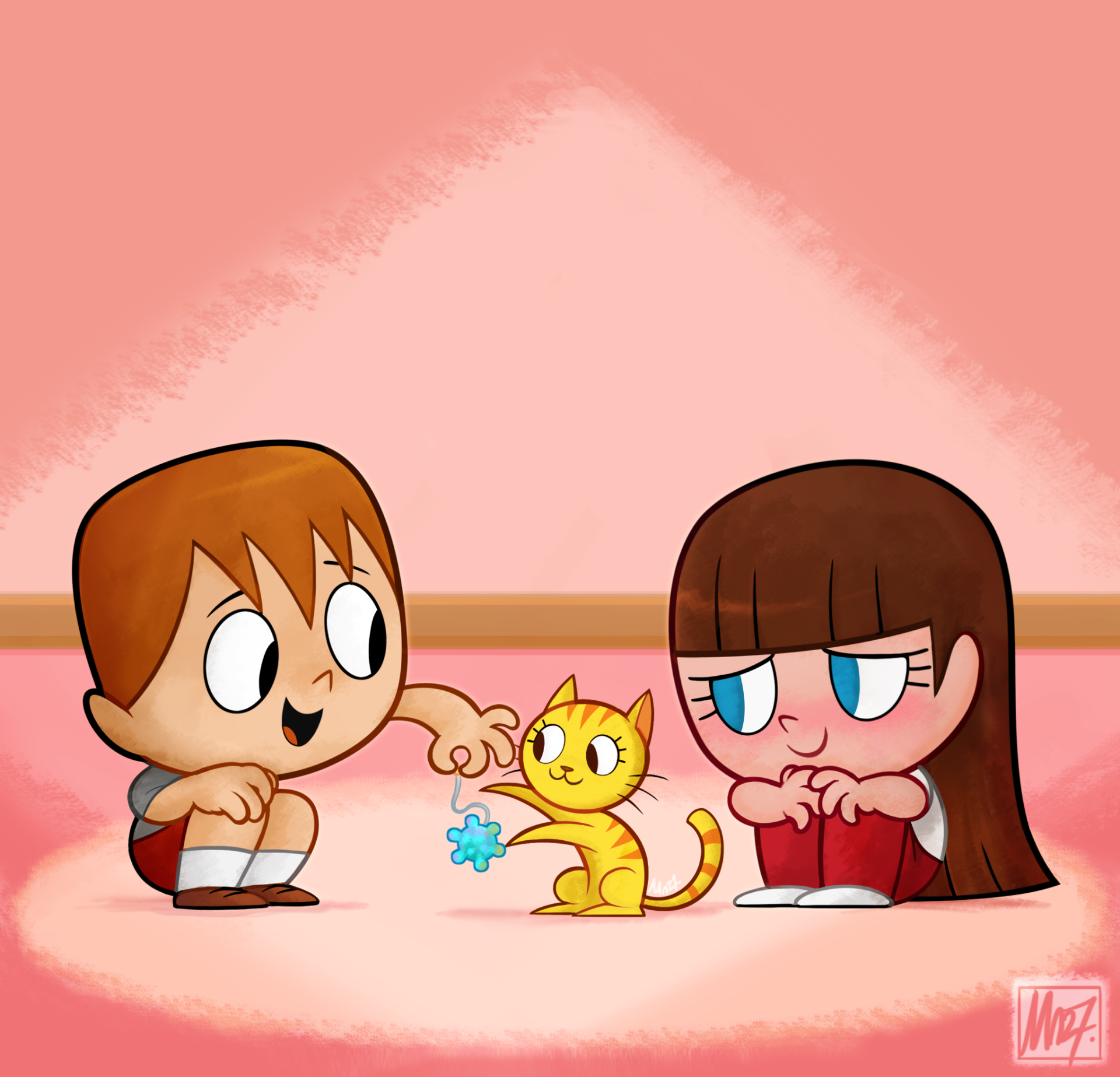 Download Cat Robin Snyder Mike Believe TV Show The Powerpuff Girls (1998) Art