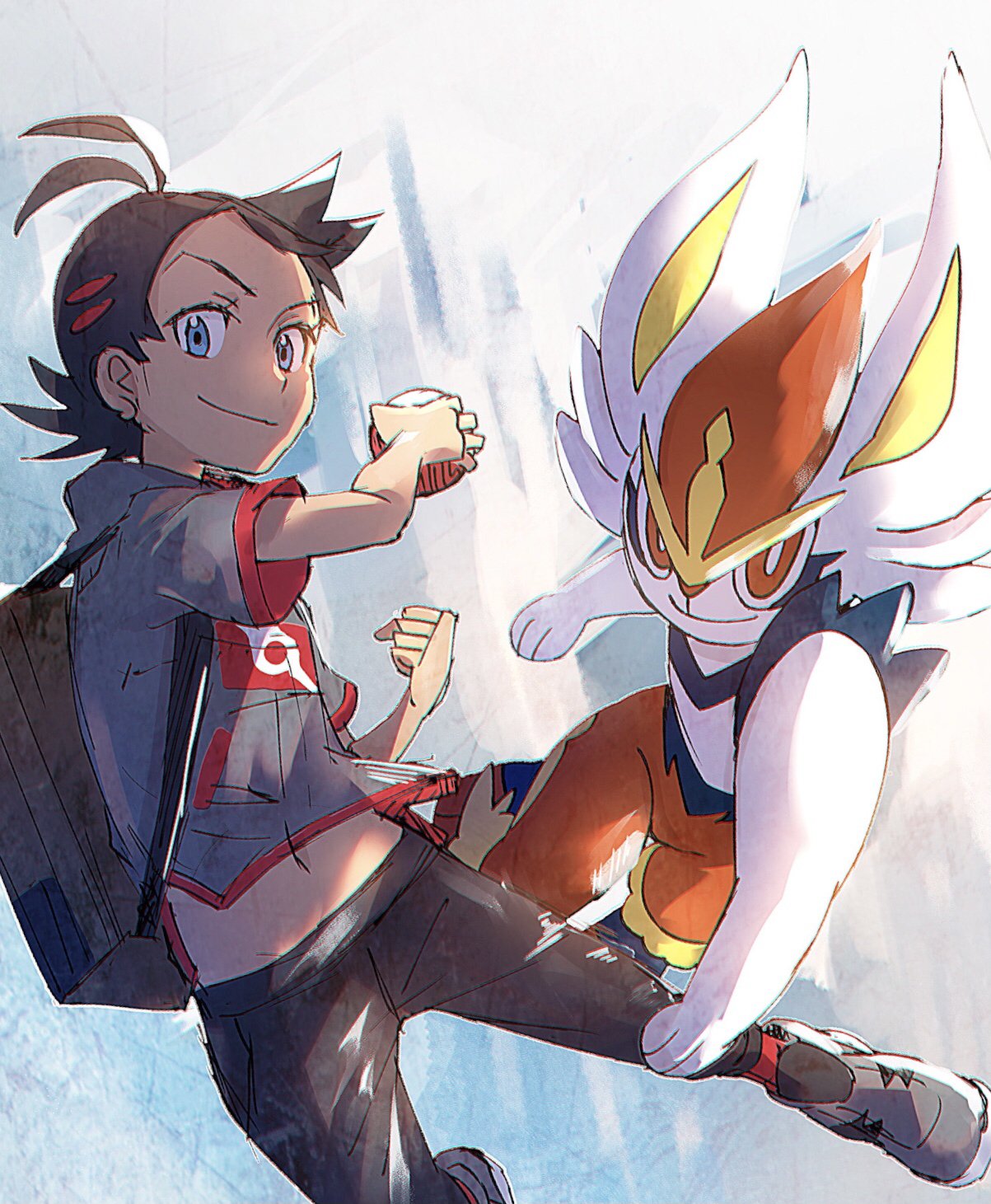 Download Cinderace (Pokémon) Goh (Pokémon) Anime Pokemon Art