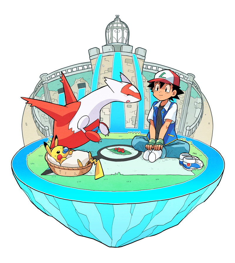 Download Pikachu Ash Ketchum Latias (Pokémon) Anime Pokemon Art