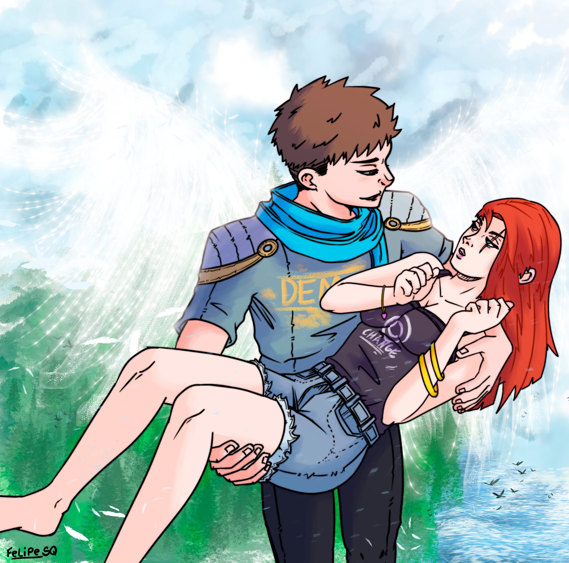 Garen e Katarina by Felipe SQ by Felipe SQ