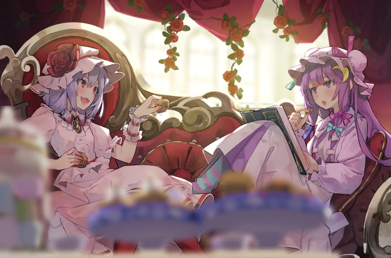 Patchouli Knowledge Remilia Scarlet Anime Touhou Image