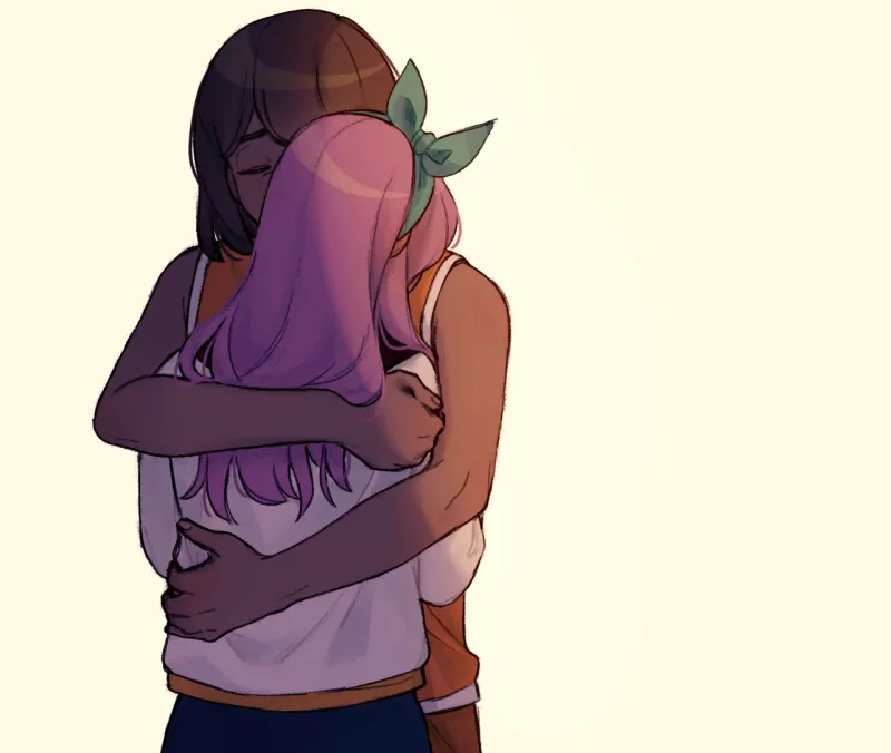 hug Kel (Omori) Aubrey (Omori) video game OMORI Image