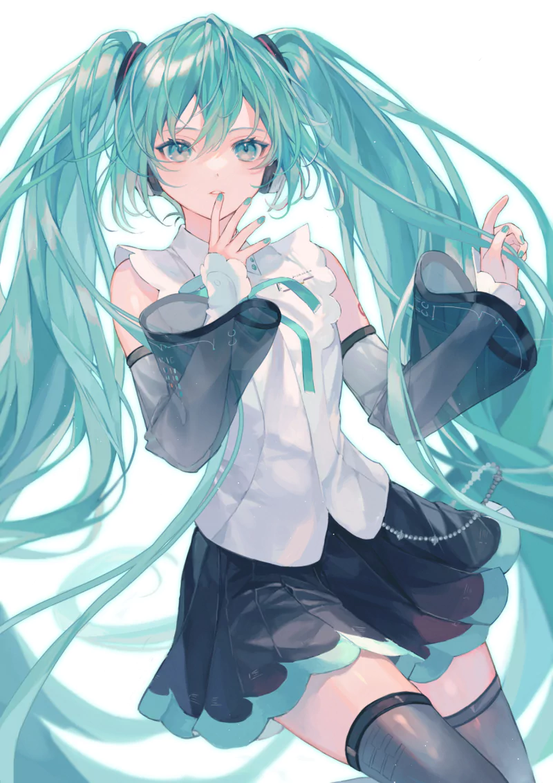aqua eyes aqua hair Hatsune Miku Anime Vocaloid Image