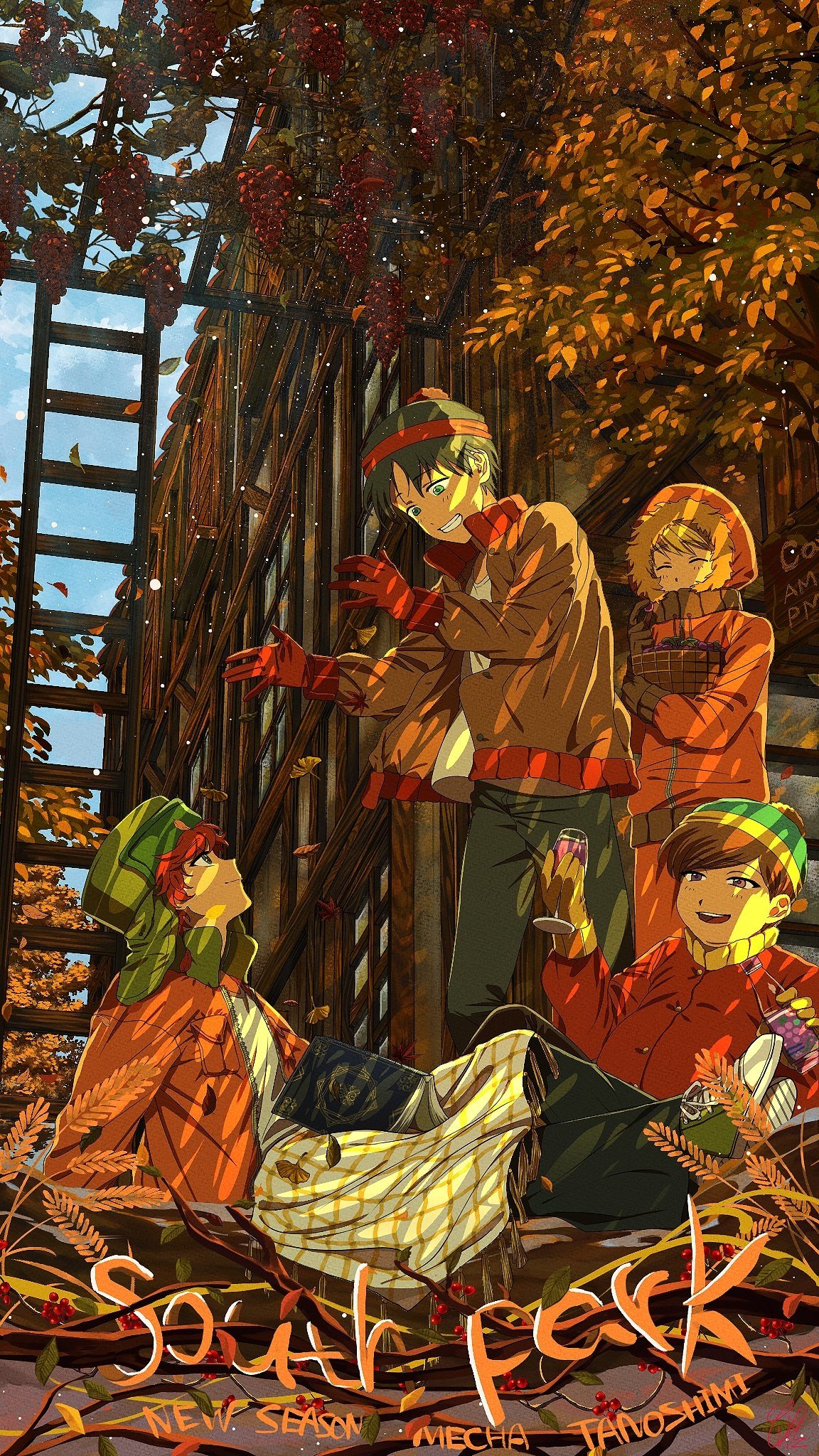 Download Kenny McCormick Eric Cartman Stan Marsh Kyle Broflovski TV Show South Park Art