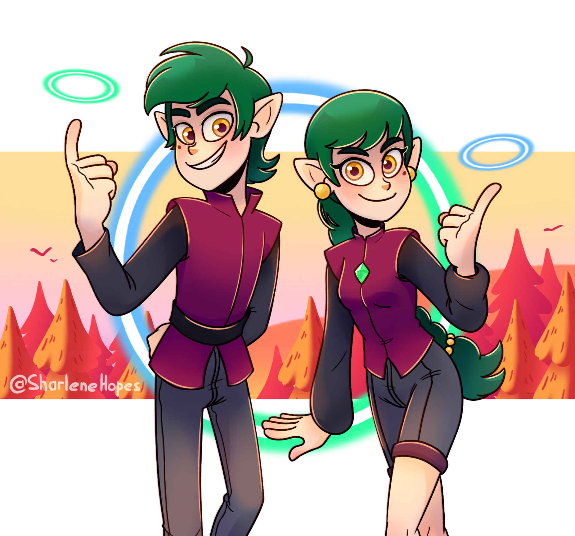 Download Edric Blight Emira Blight TV Show The Owl House Art