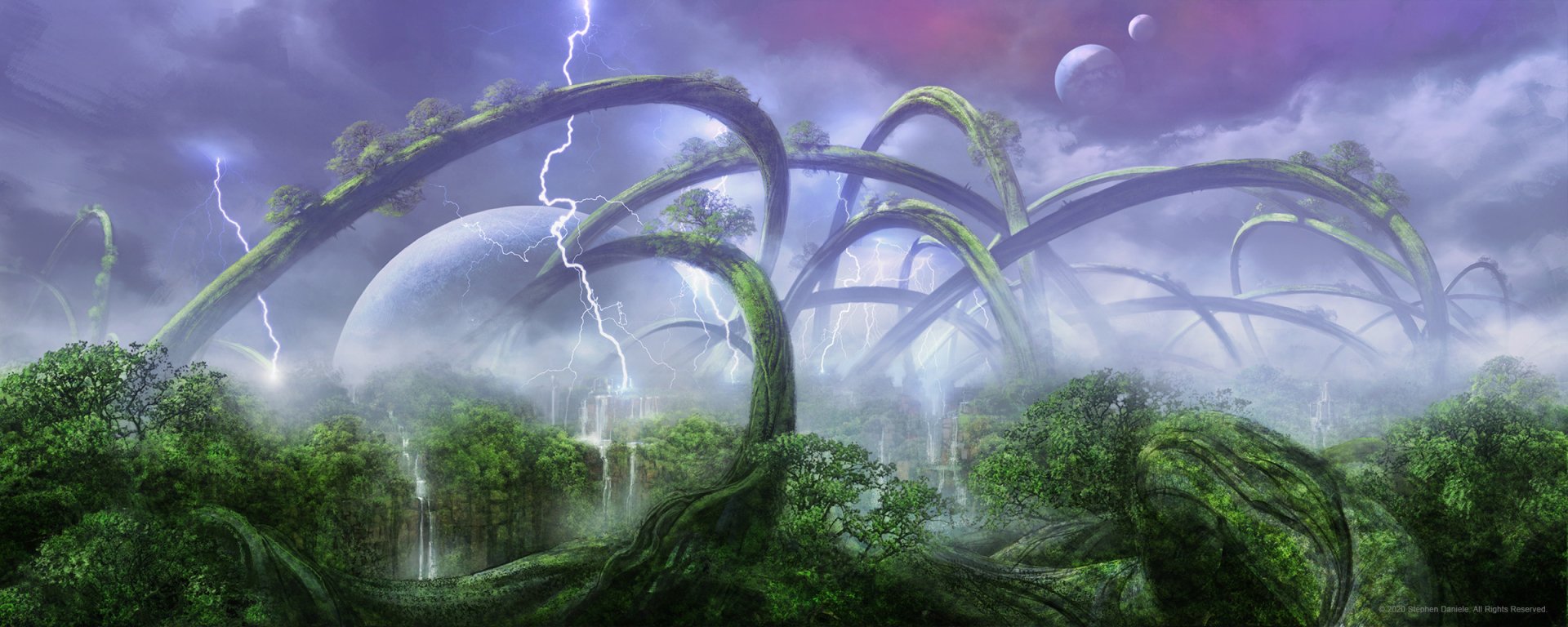 Download Comic He-man Fantasy Landscape Alien World Art