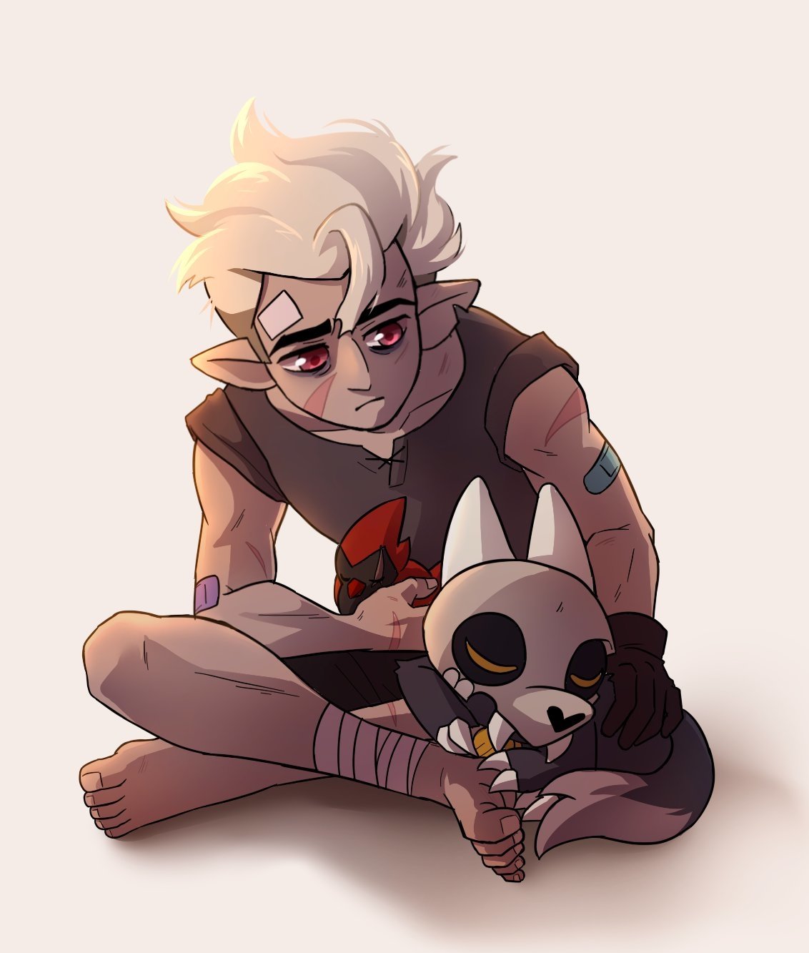 Download Flapjack (The Owl House) Sleeping Blonde Barefoot Hunter (The Owl House) King Clawthorne TV Show The Owl House Art