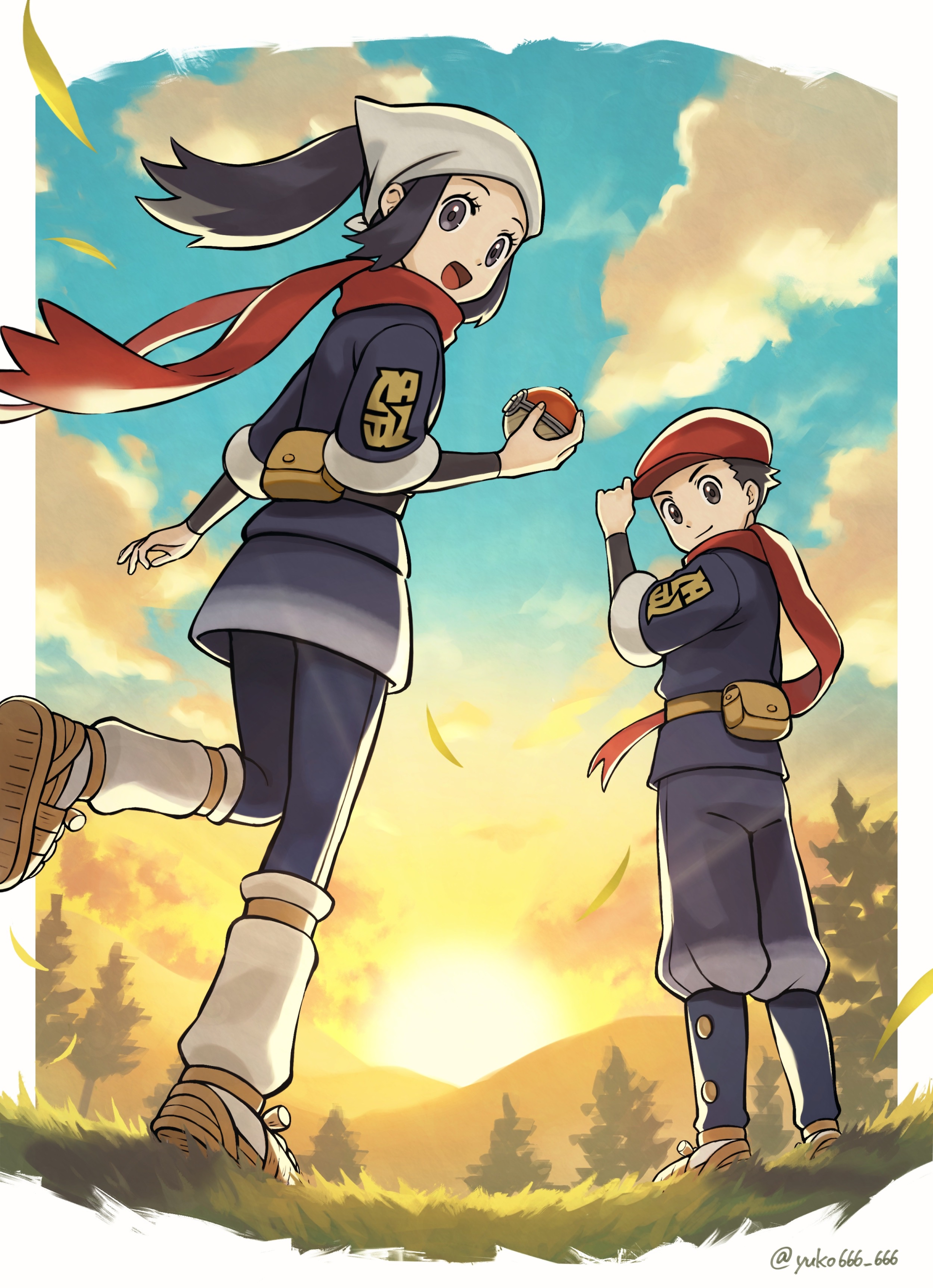 Download Rei (Pokémon) Akari (Pokémon) Video Game Pokémon Legends: Arceus Art