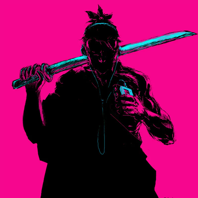 video game Katana Zero samurai sword silhouette Image