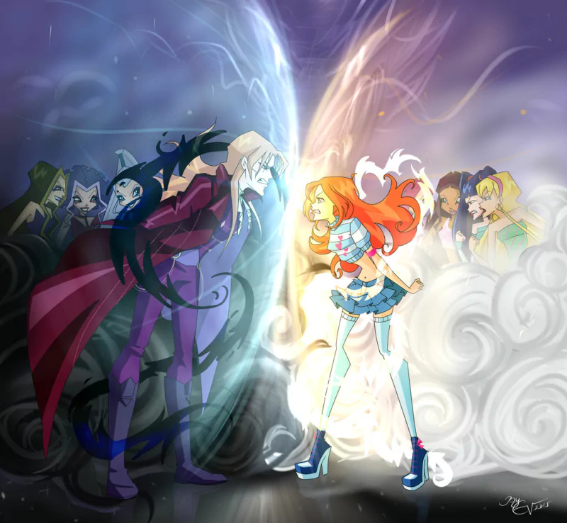 Tecna (Winx Club) Stormy (Winx Club) Darcy (Winx Club) Icy (Winx Club) Musa (Winx Club) Stella (Winx Club) Aisha (Winx Club) Valtor (Winx Club) Bloom (Winx Club) TV Show Winx Club Image