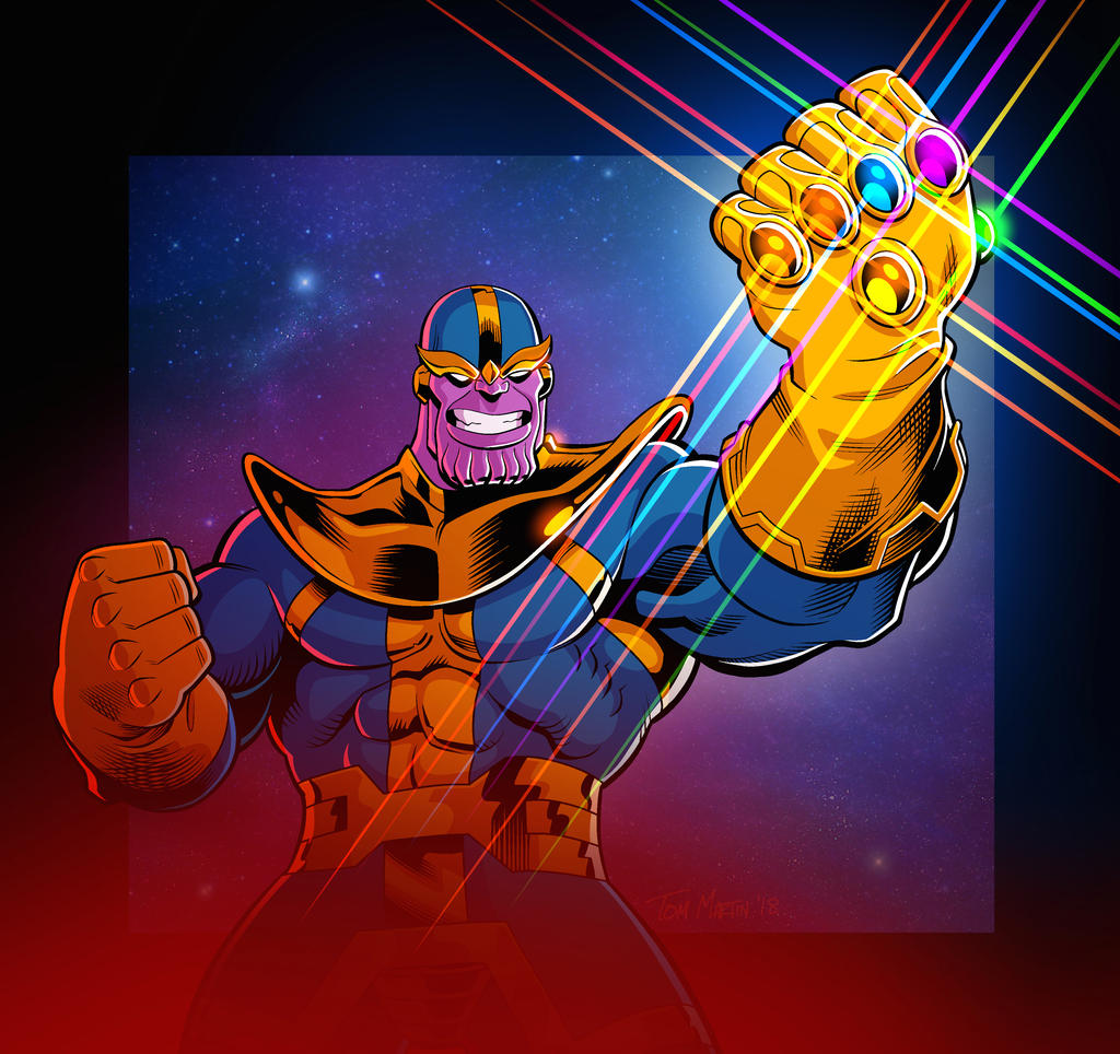 Thanos Art by Tom Martin