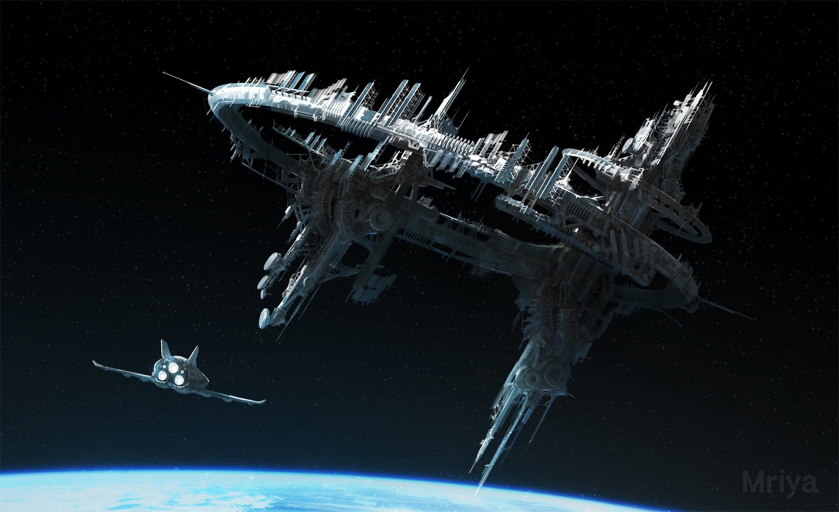 Download Sci Fi Space Station Art