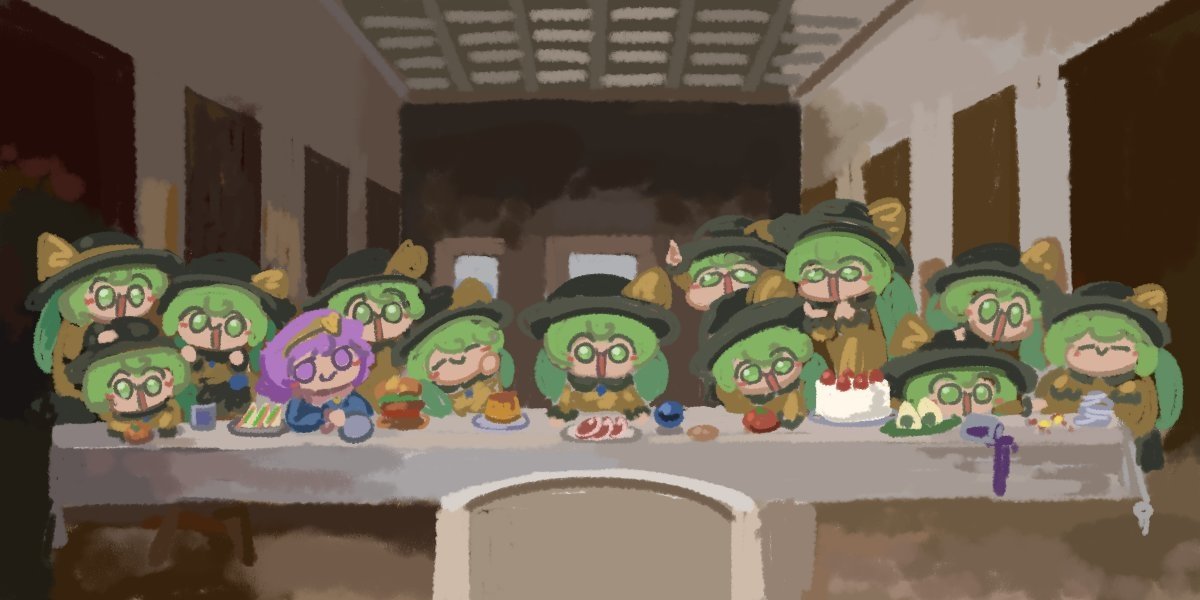 Download The Last Supper Satori Komeiji Koishi Komeiji Anime Touhou Art
