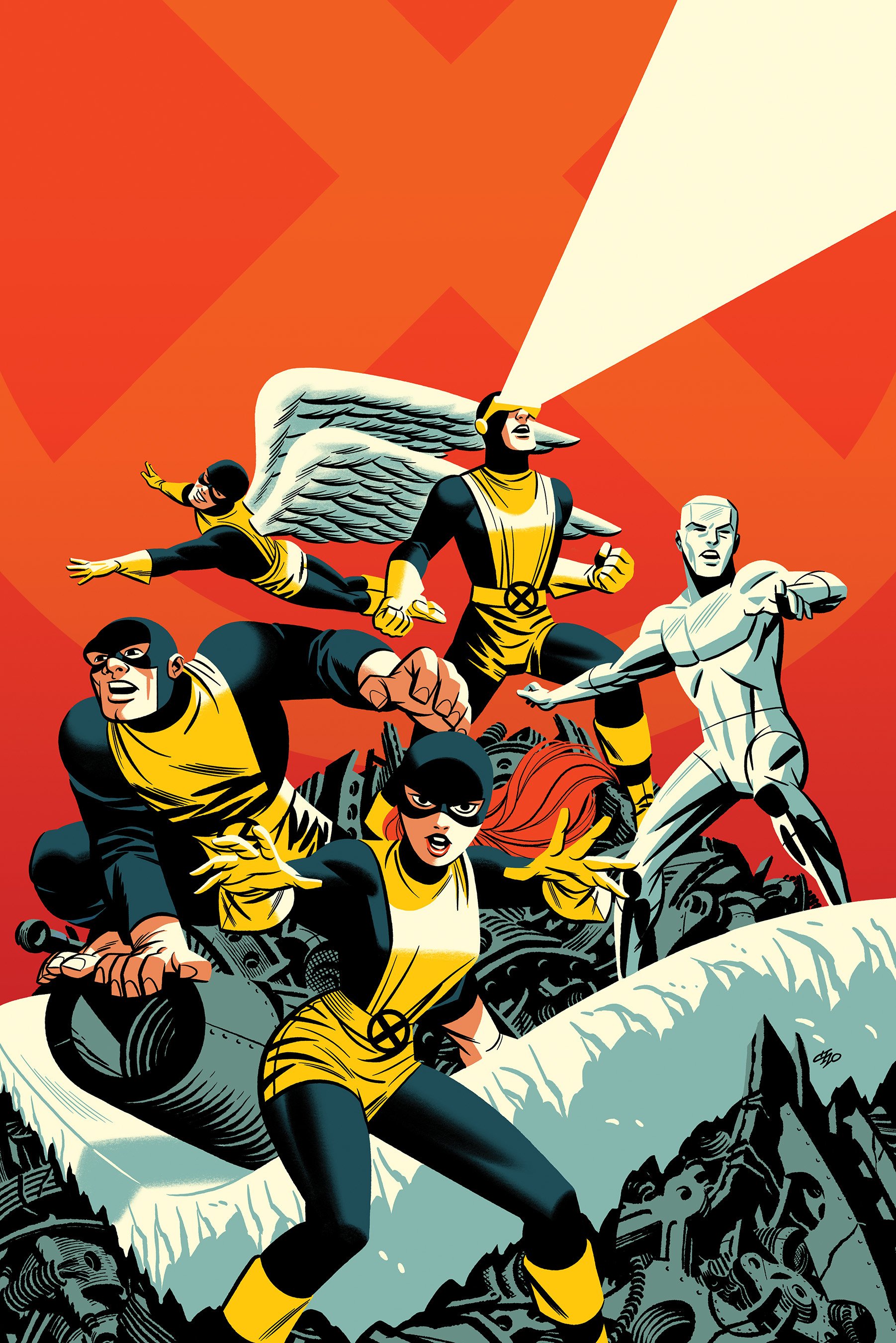 Download Original X-Men Cyclops (Marvel Comics) Angel (Marvel Comics) Iceman (Marvel Comics) Beast (Marvel Comics) Jean Grey Comic X-Men Art